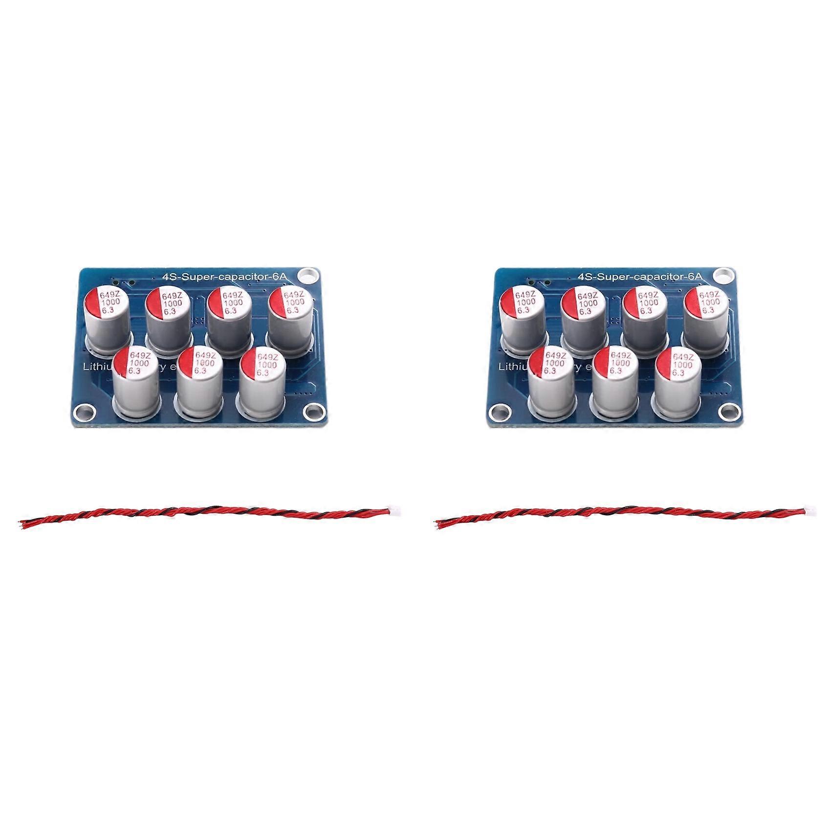 2X 4S 6A Active Equalizer Lifepo4 Li-Ion Lithium Battery Balancer Energy Transfer Balancing Board for 4 Strings 12V