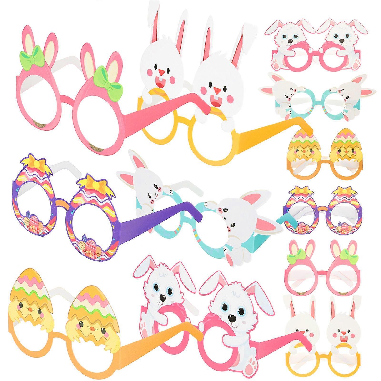 Glasses for Easter Party Supplies 12Pcs Assorted Color Frames