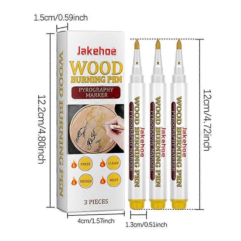 3er-Pack Brennmarker für Holz