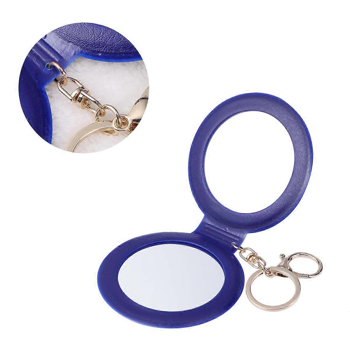 Small Mirror for Purse Mini Makeup Mirror for Makeup Use 2Pcs Dark Blue