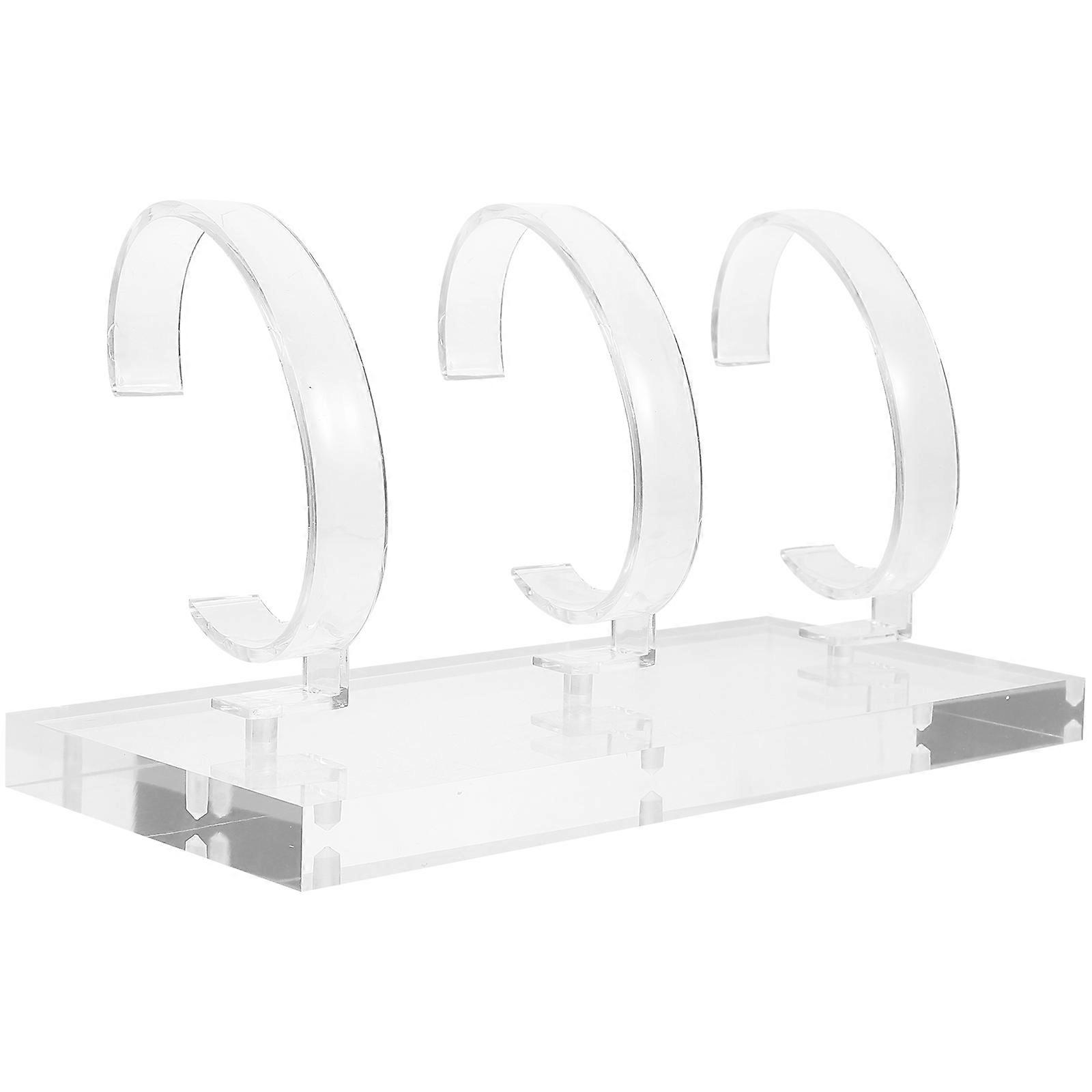 Transparent Watch Display Rack Acrylic Watch Stand for Display 4Pcs Set