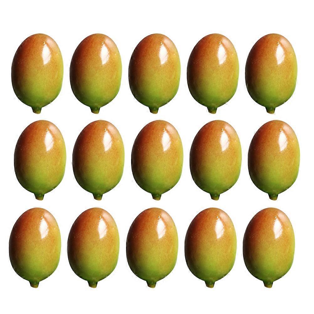 Faux Fruit Decor Artificial Olives for Decoration 50Pcs Realistic Foam Models