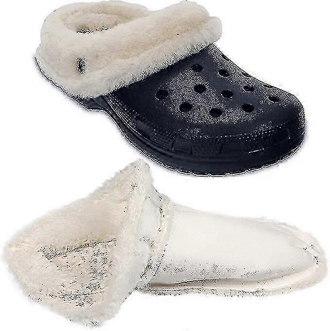 White Fur Insoles for Crocs Clogs Replacement 2025