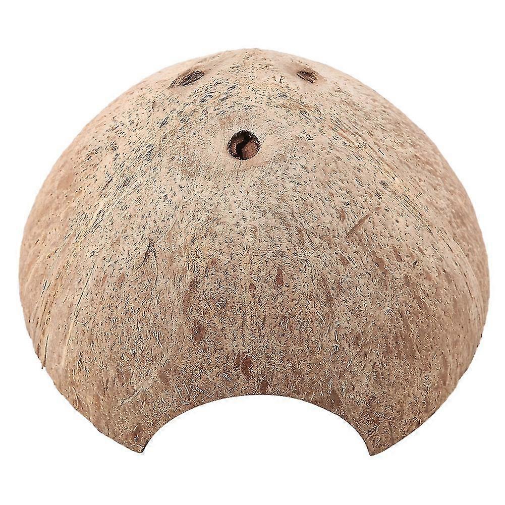 26-27 Natural Coconut Shell Turtle Hide Cave 12cm Aquarium Decor