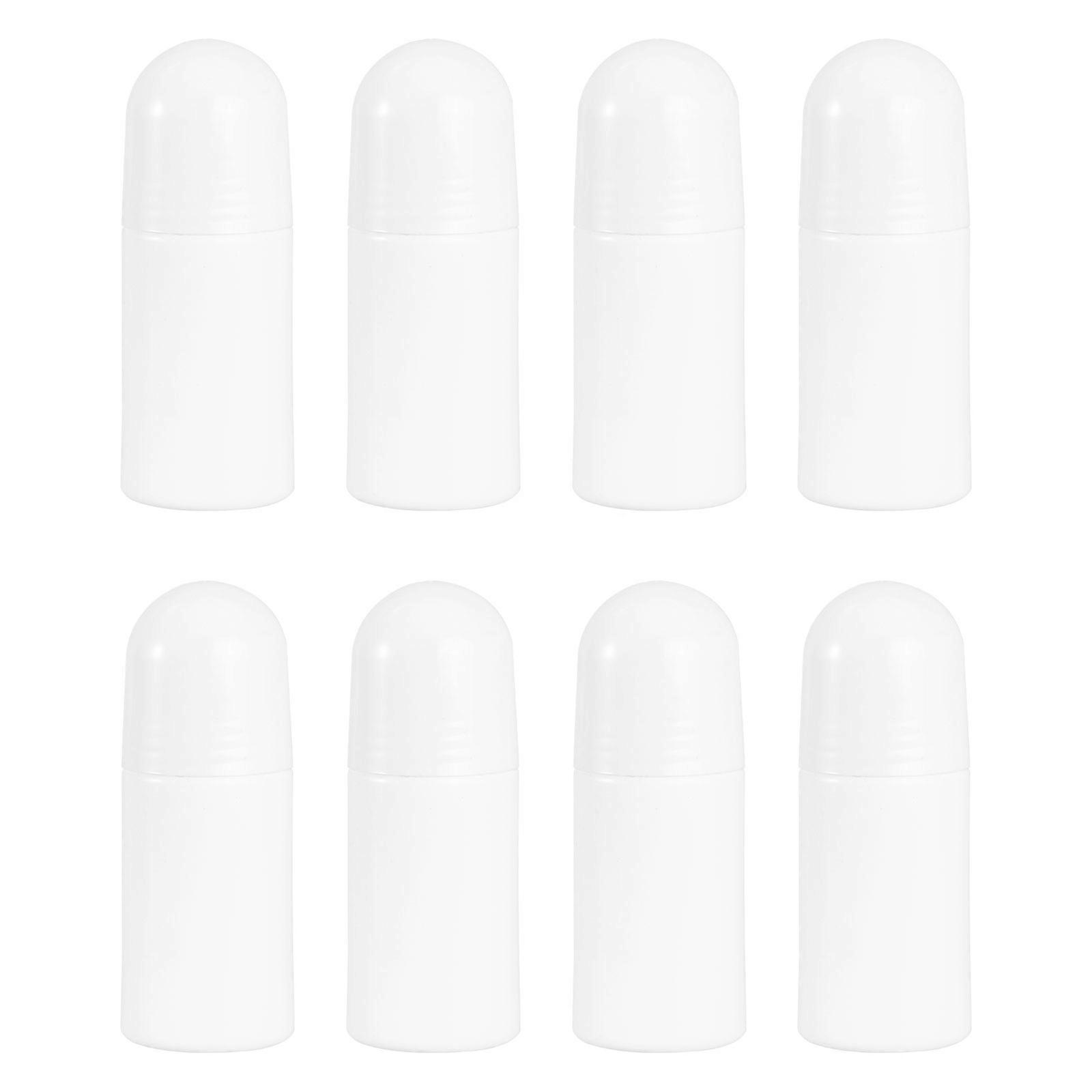 Roll-on Bottles White Plastic for Essential Oil Storage 10Pcs Portable Kit
