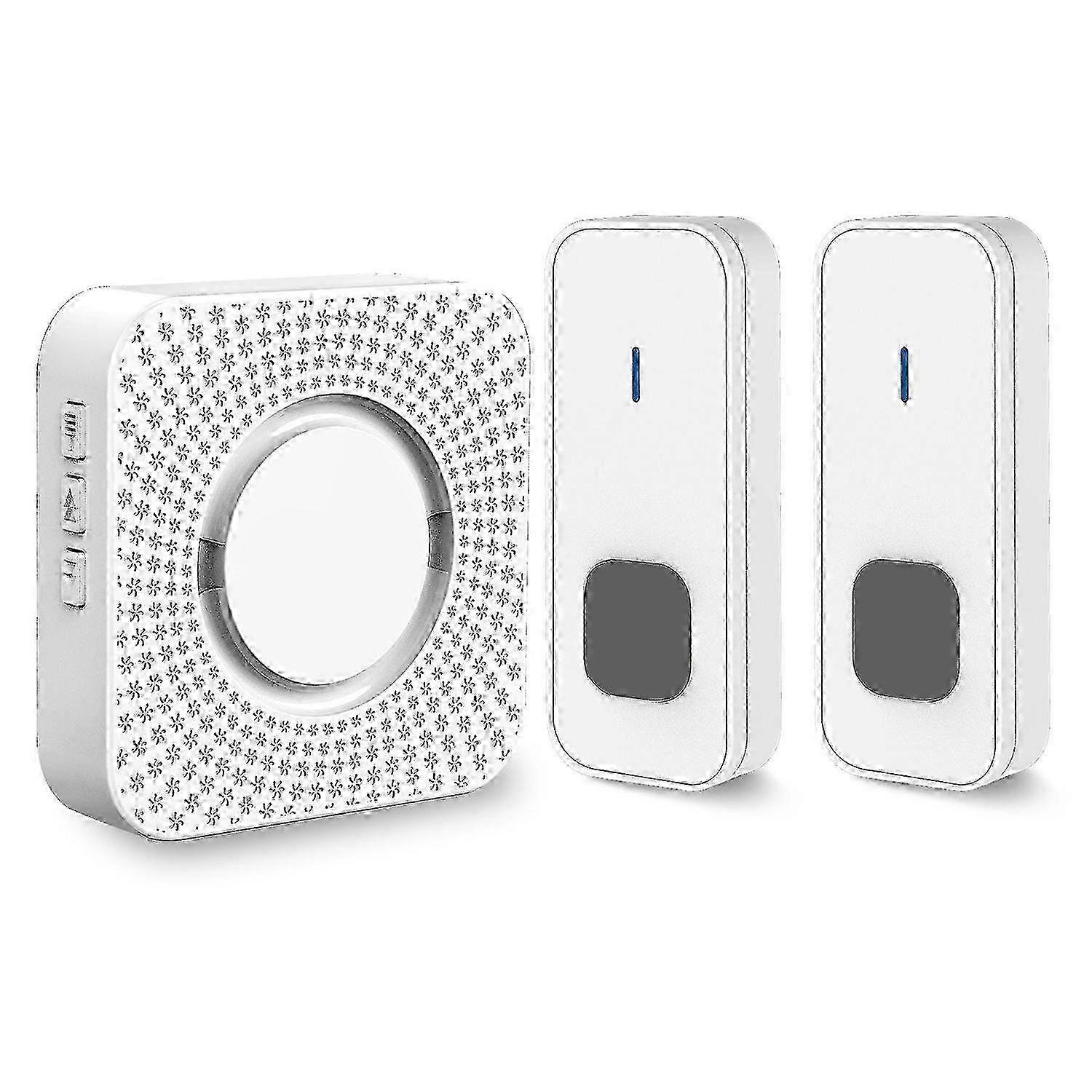 Wireless Doorbell with Long Range Alert, Adjustable Volume, Weatherproof for Home and Office