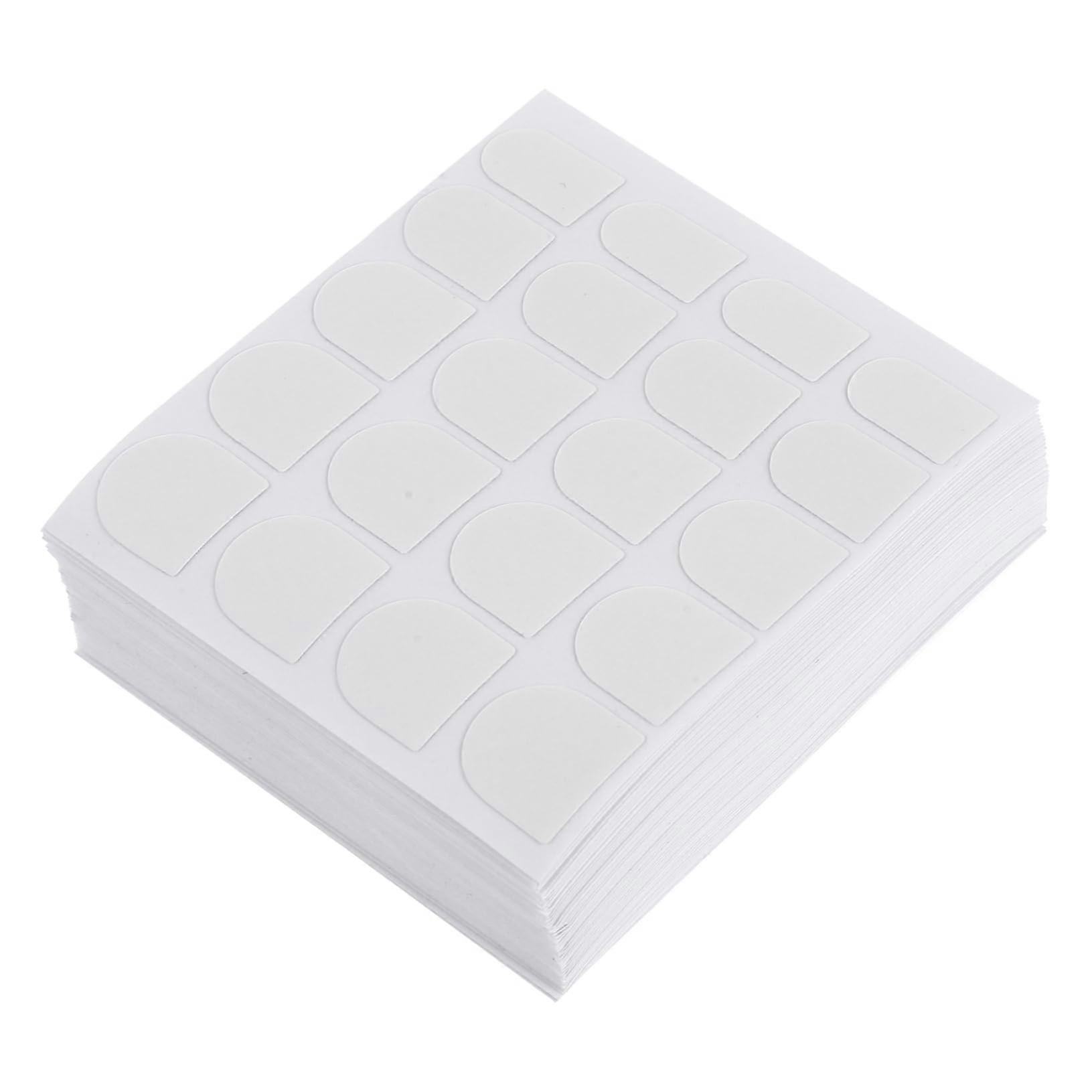 100pcs Nail Adhesive Tabs Clear Double Sided Stickers Waterproof Hold Multiple Sizes for Press On Nails