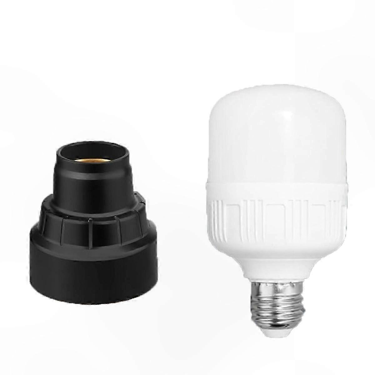 E27 Socket Adapter for 12V Li-Ion Battery LED Work Light Portable Flood Flashlight