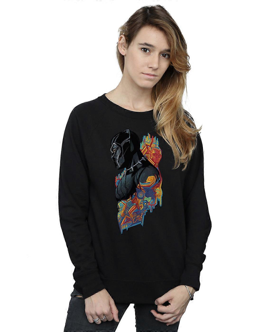 마블 여성용 블랙 팬서 프로필 스웨트셔츠