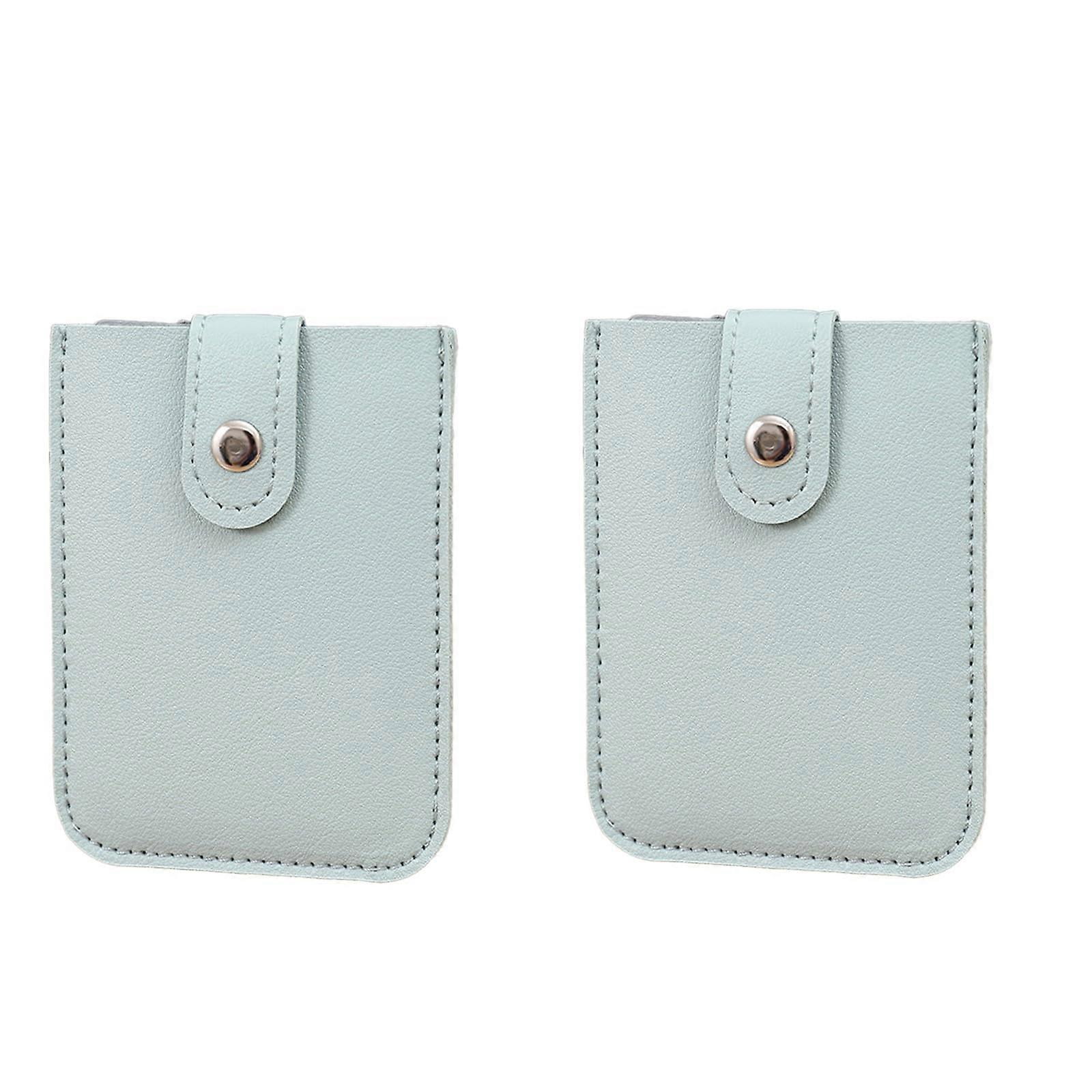 Card Holder Wallet with Pull Out Slots, Stackable Storage, 2pcs Blue Standard Size