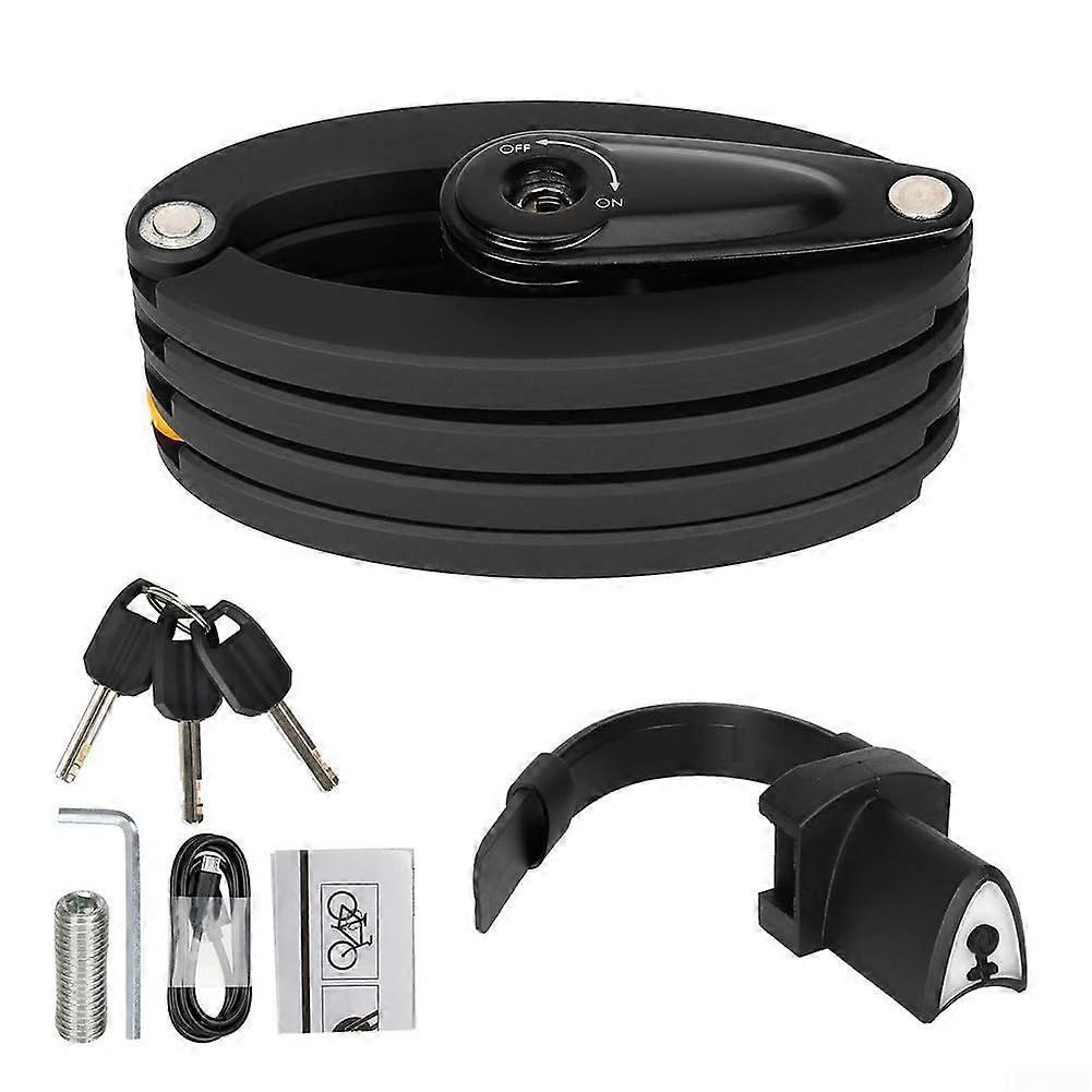 Foldable Bike Lock with Password Code, Lightweight Zinc Alloy Chain for Bicycle and Door Security