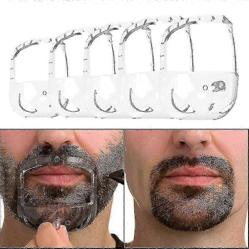 Goatee Shaping Templates for Men - 5 Sizes Set: Beard Care & Styling