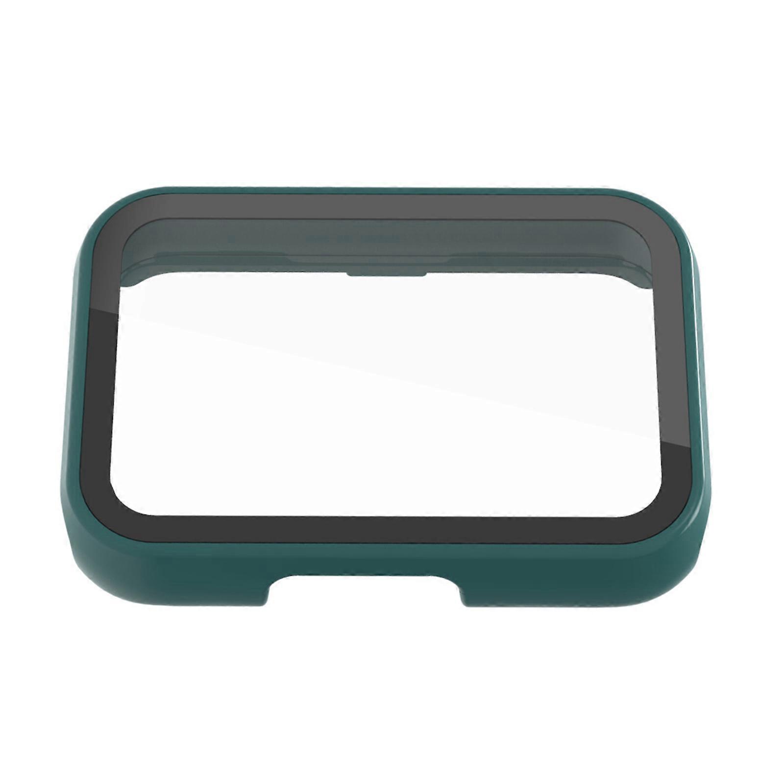 Full Body Case & Screen Protector PC Cover & Glass Protector Complete Coverage Protective Case Simple Install for Fit3  Pine needle green