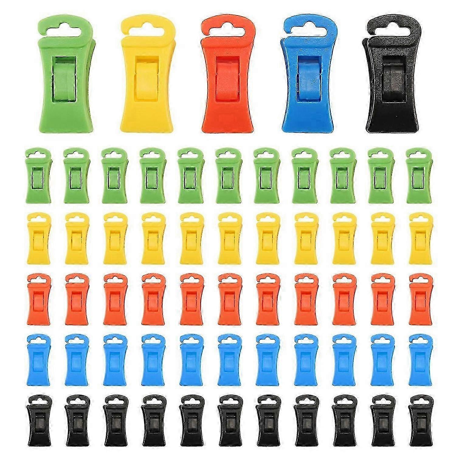 60 sock clips for washer and dryer use.