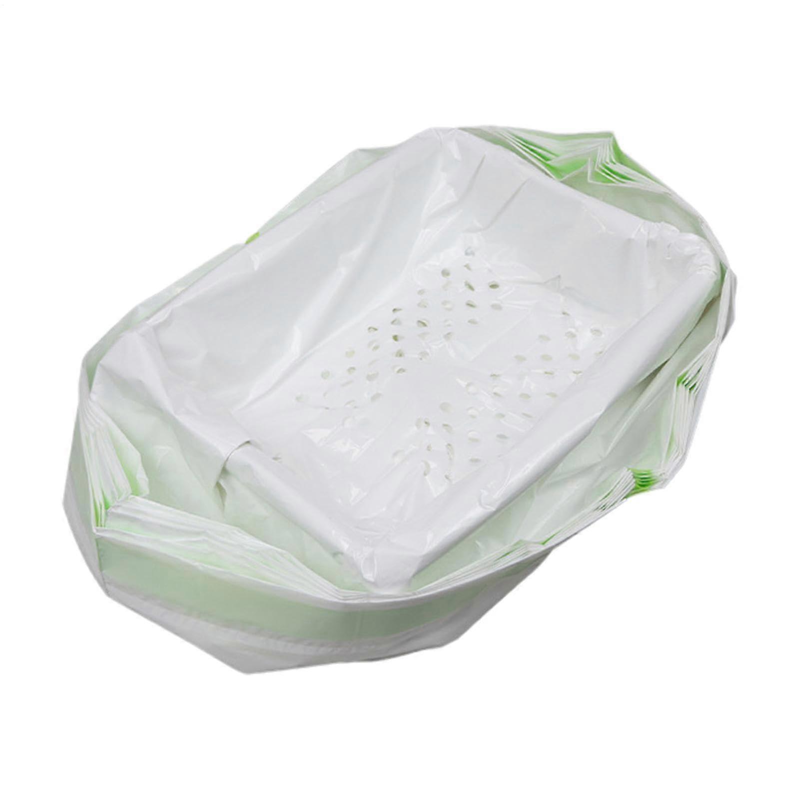 Heavy Duty Sifting Cat Litter Box Liners with Drawstring Bonnet Design and Extra Large Capacity