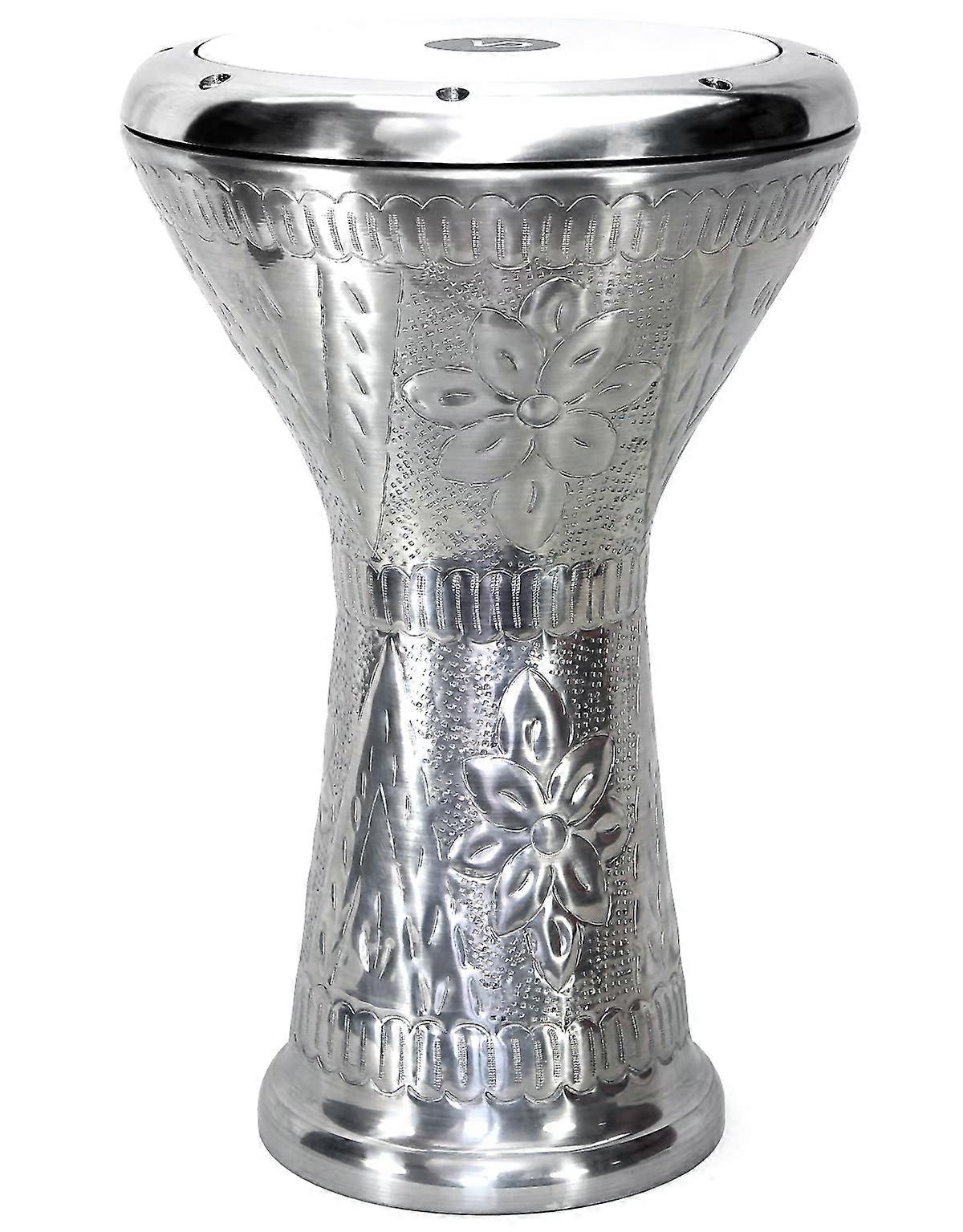Professional Hand Hammered Turkish Darbuka Drum with Artisanal Texture for Performance