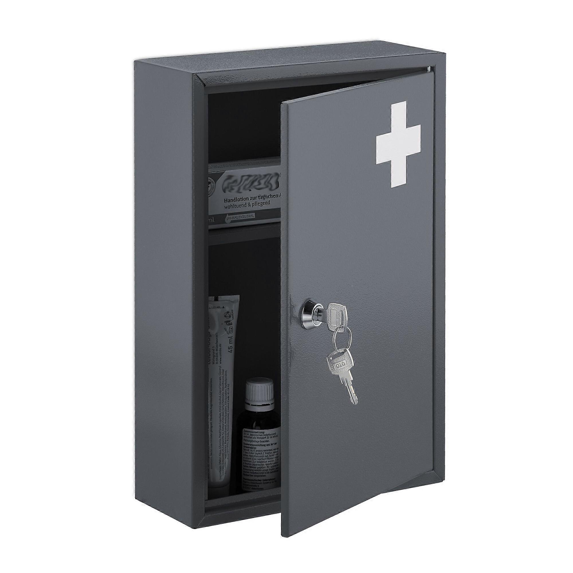 Lockable medicine cabinet
