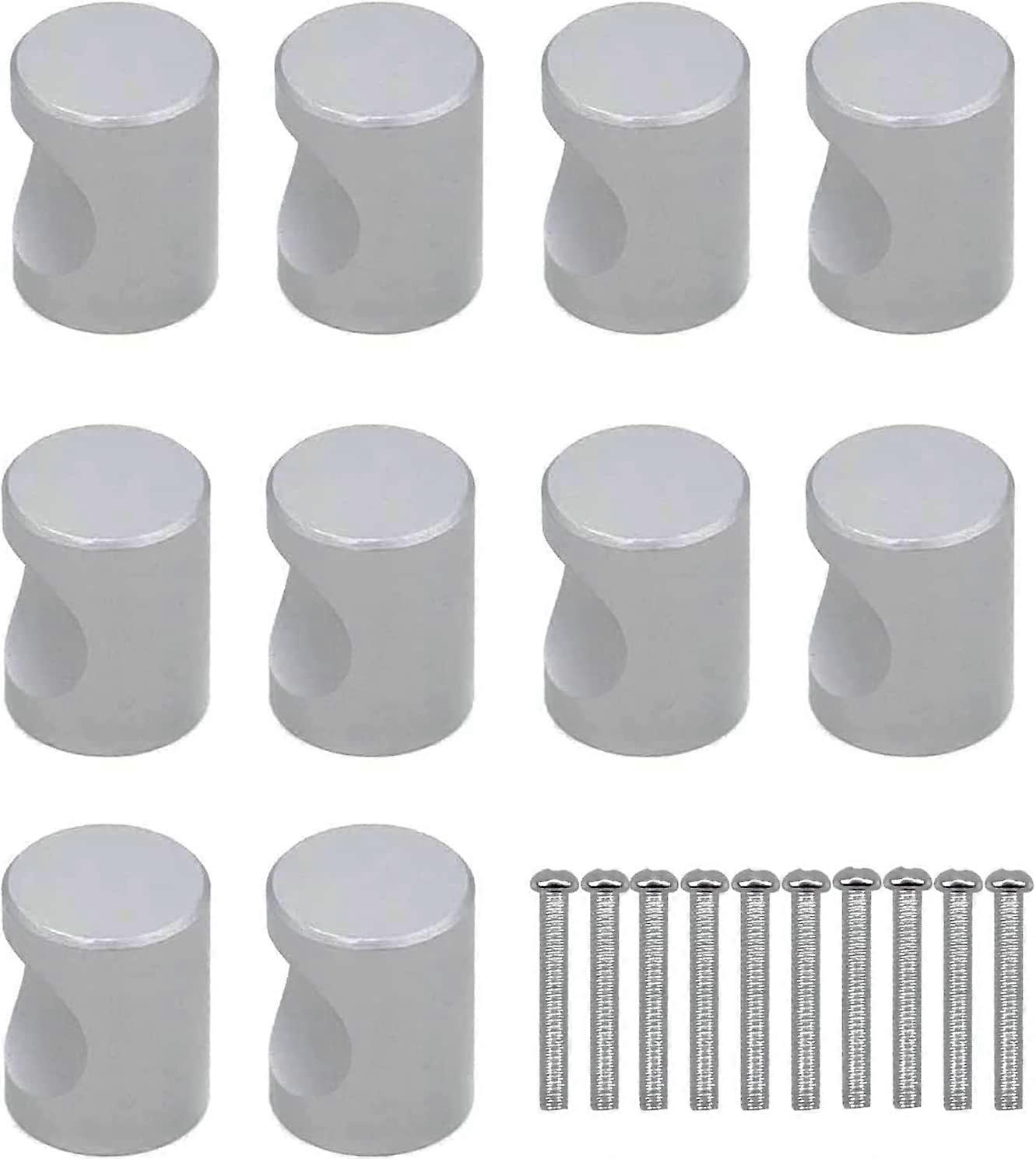Ensemble de 10 boutons cylindriques, avec vis