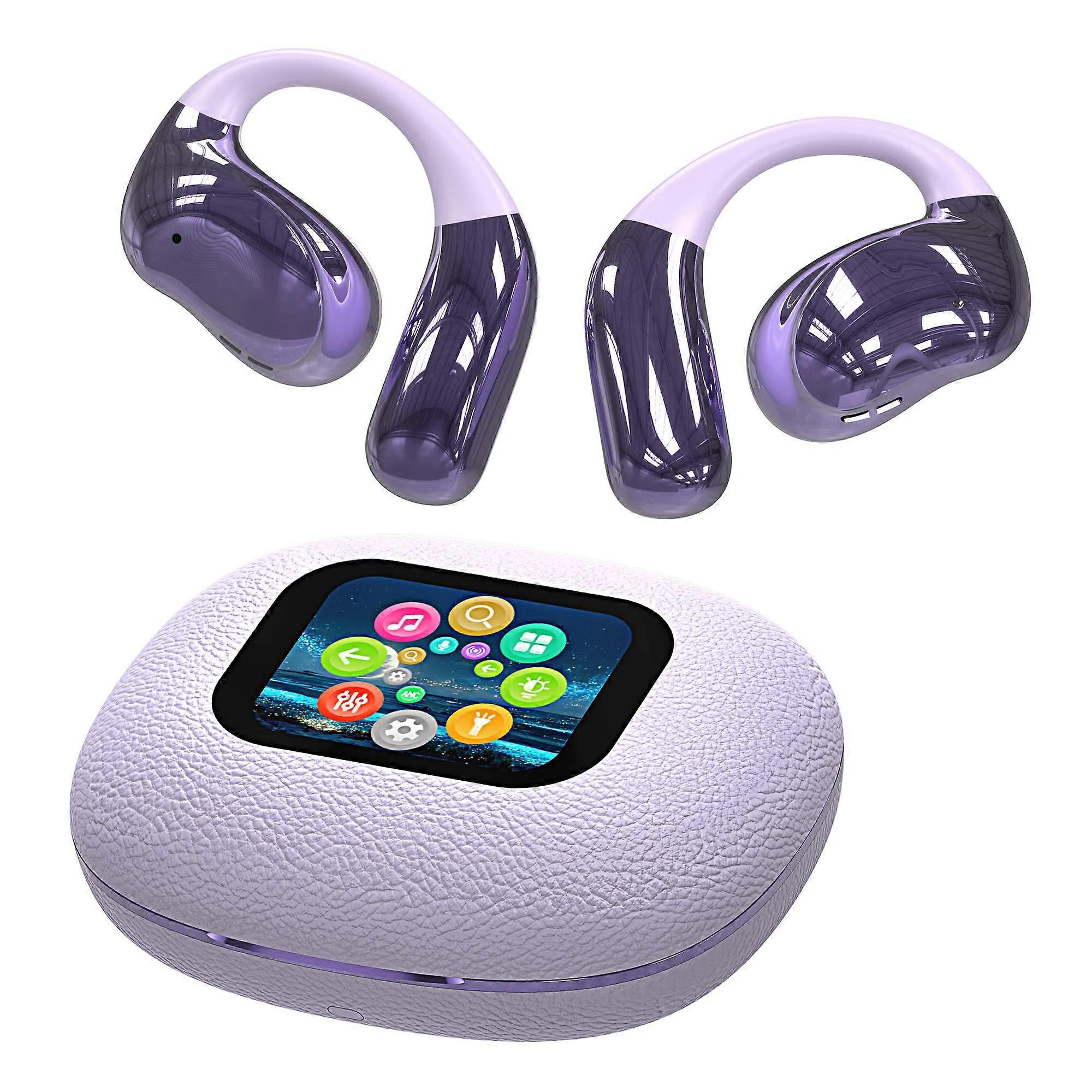 YJ33 Bluetooth-compatible Earphones Noise Reduction Wireless Earhooks with Touch Control Charging Ca