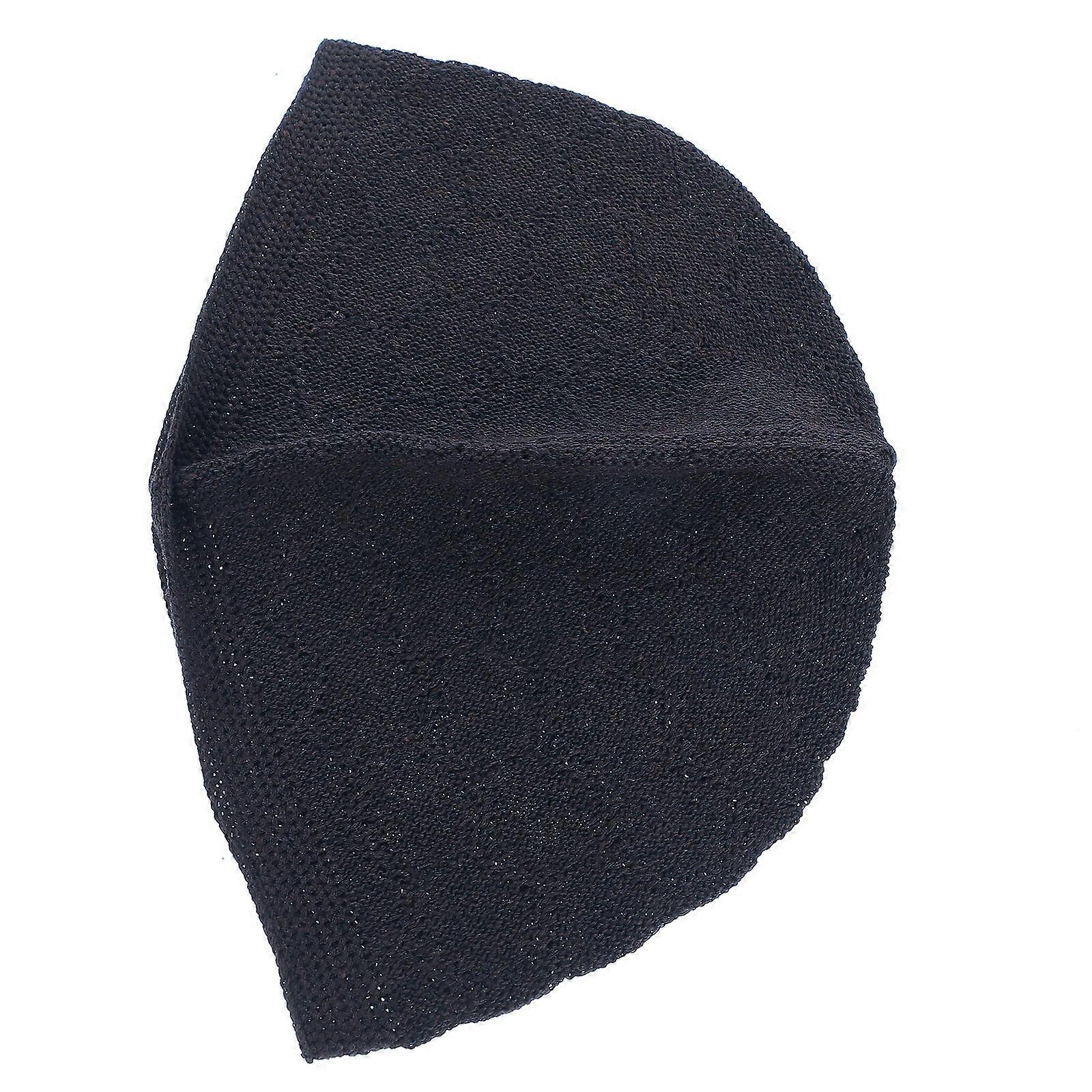 Knitting Hats Crochet Hat for Outdoor Use Men Cap Black Polyester