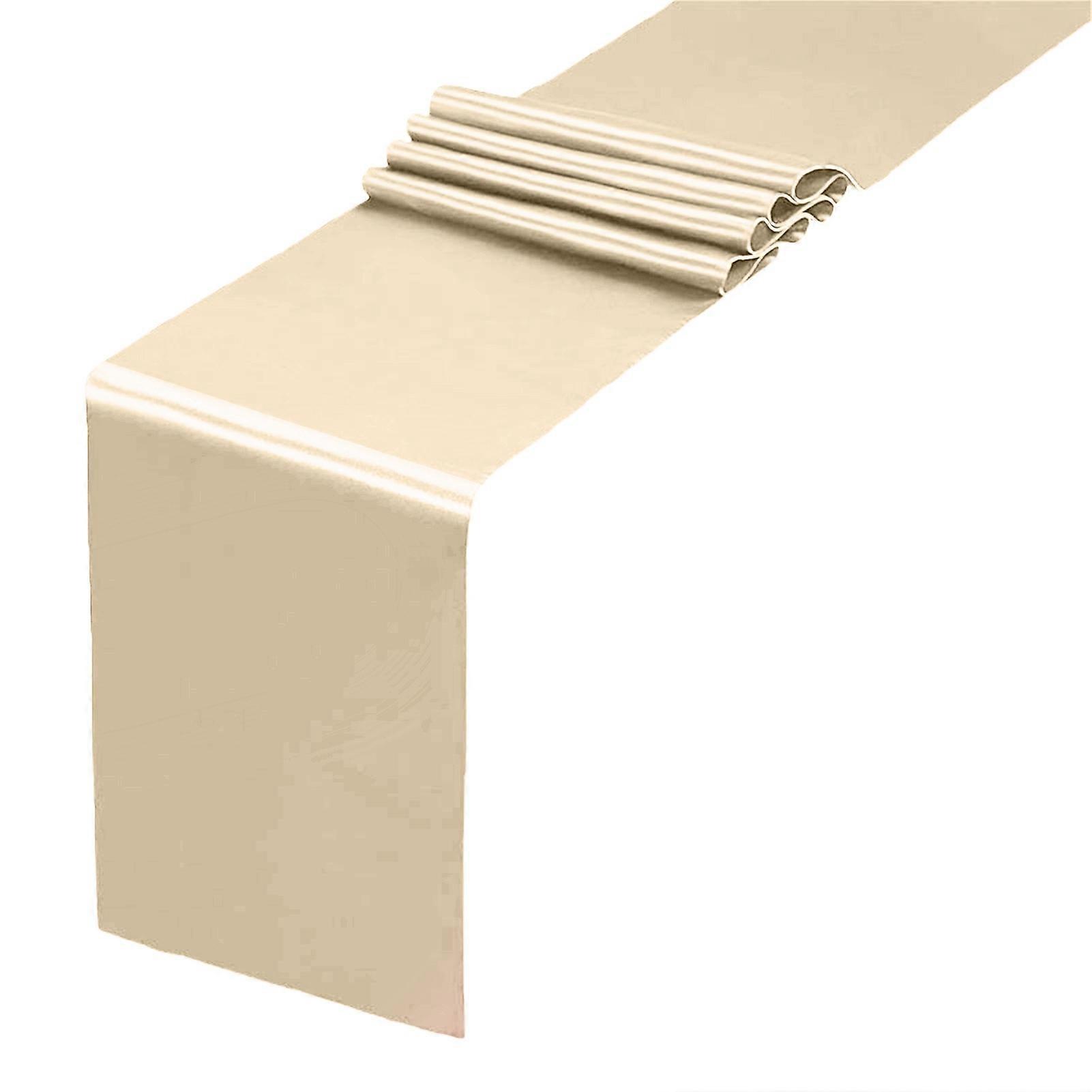 Satin Table Runner 108 x 12 Inch Wrinkle-Free Table Runner Solid Color Table Runner for Wedding
