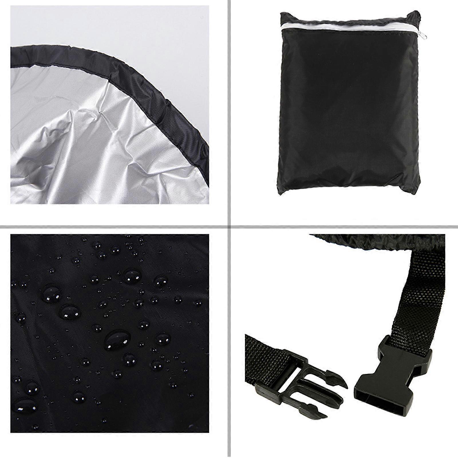 Rainproof Mower Hood For Lawn Mower Garden Use Rectangular Sunproof Design 1Pcs Black