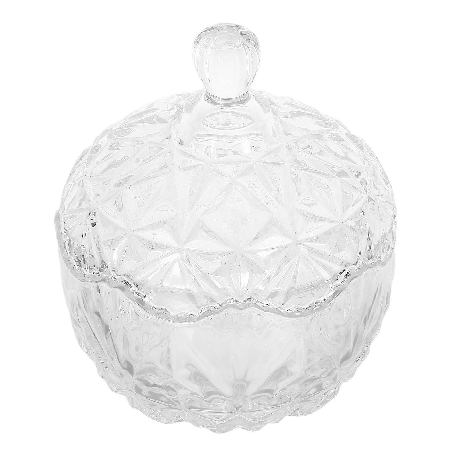 Glass Candy Jar for Storage Transparent Glass Container