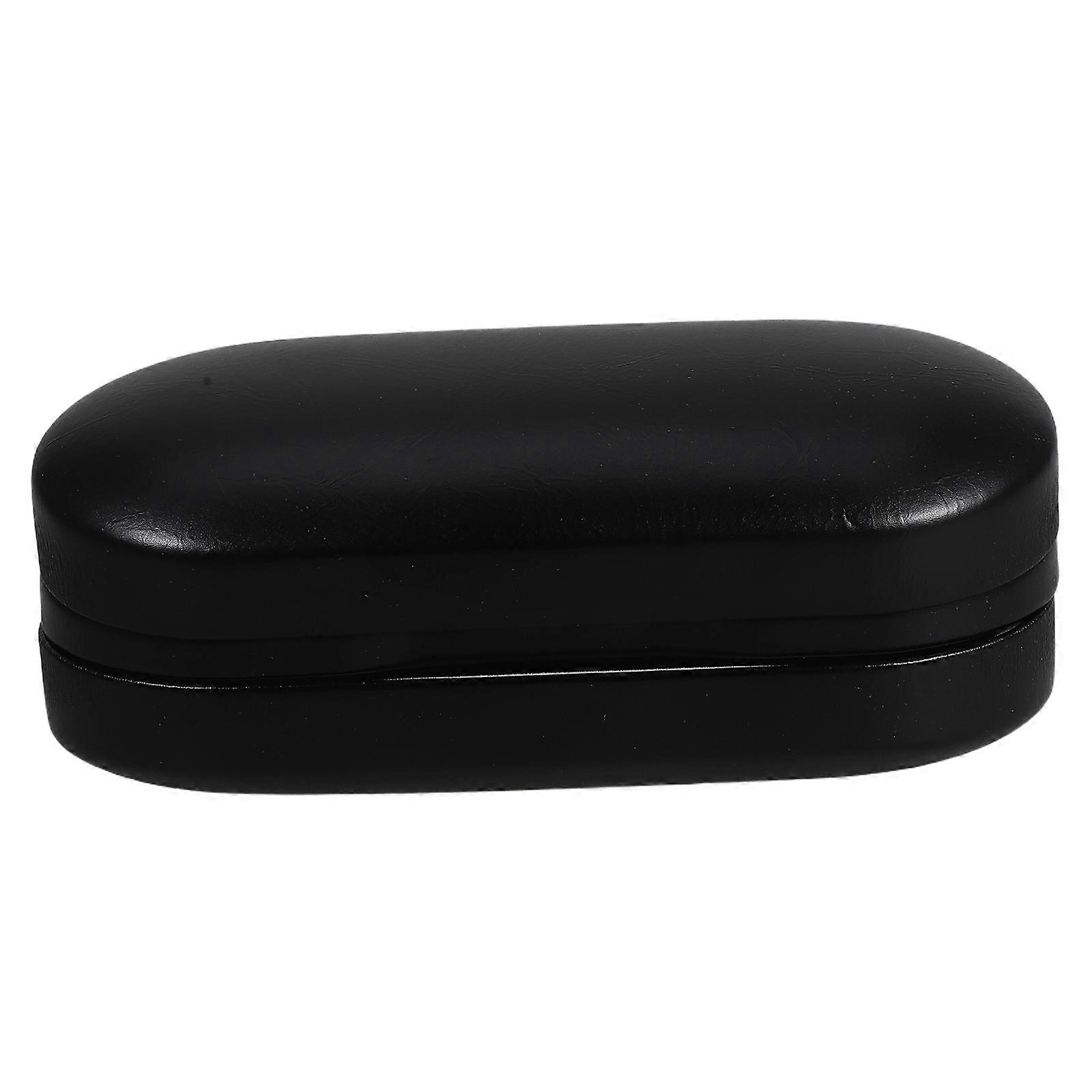 Double Layer Eyeglass Case Durable PU Compact Glasses Storage Organizer