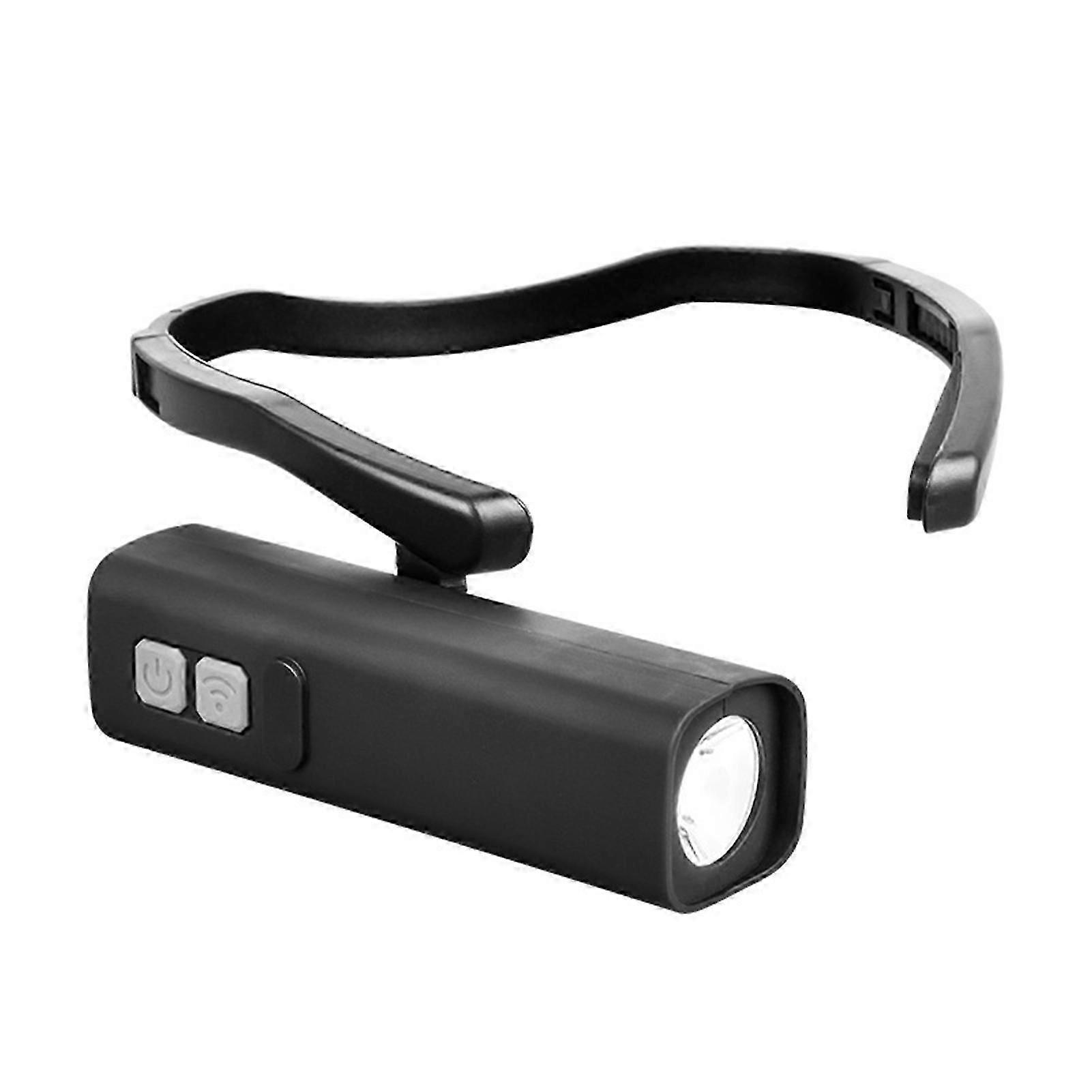 Ear Clip Sensor Headlamp Adjustable Brightness & Angle LED Light for Reading Tasks Lighting