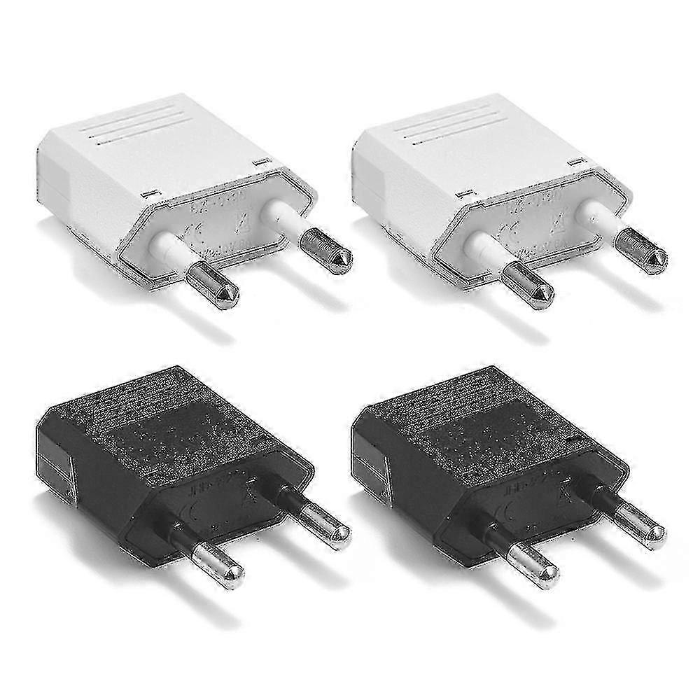 4pcs EU to US CA Socket Adapter for Electronics Type B Plug