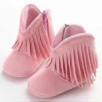 Babystiefelchen mit Quasten für Neugeborene und Kleinkinder, weiche Sohle, Winterschuhe für Jungen und Mädchen