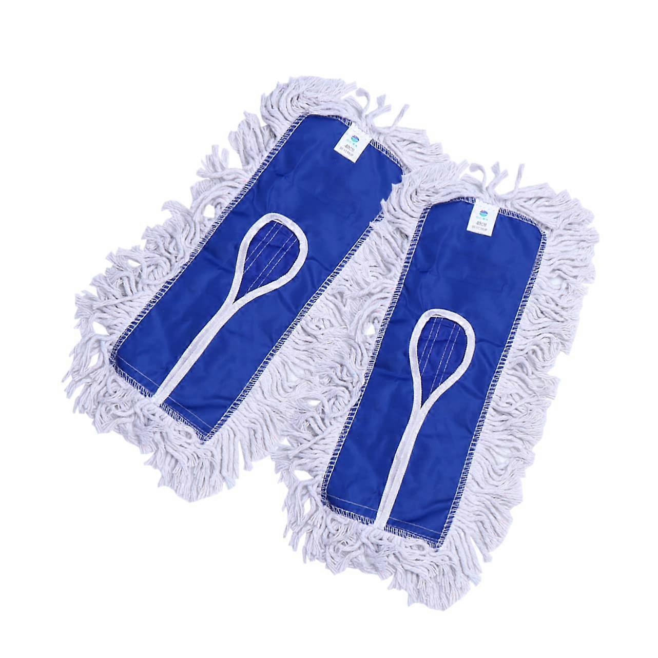Cotton Mop Head Replacement 2 Pack with Fast Water Absorption for Push Mop Easy Cleaning