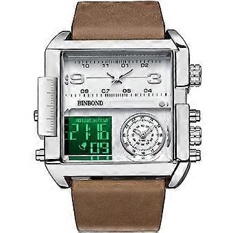 Orologio sportivo quadrato multifunzione al quarzo impermeabile