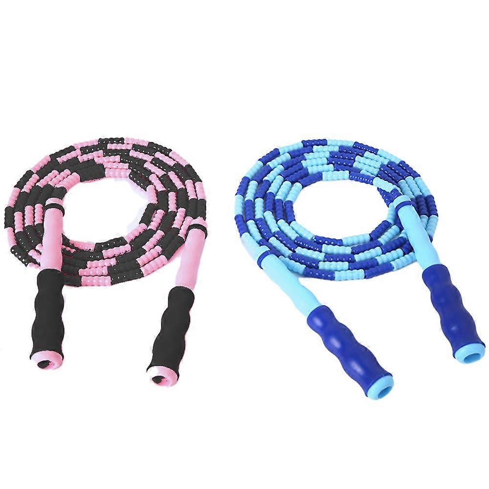 2 Pieces Soft Beaded  Adjustable Segmented Tangle-Free