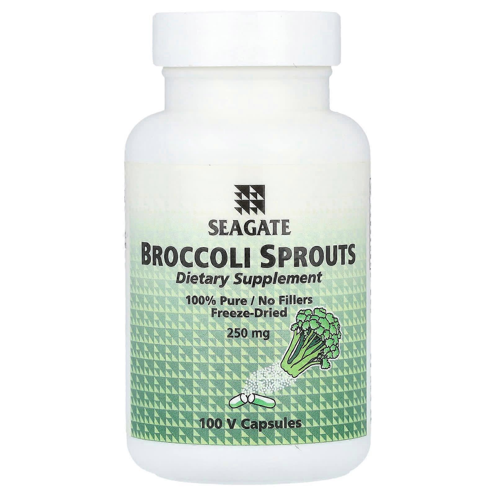 Seagate, Broccoli Sprouts, 250 mg, 100 Veggie Caps