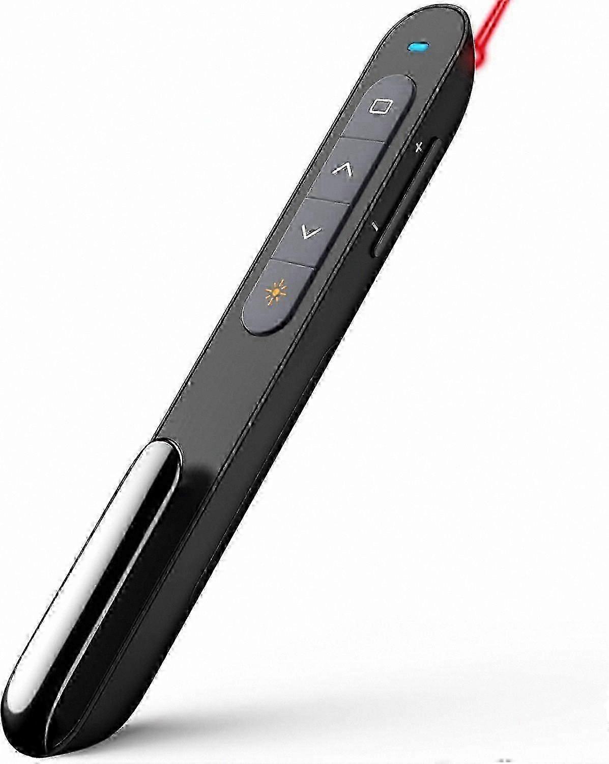 2025 Advanced Presentation Remote, Wireless PowerPoint Clicker with Laser Pointer