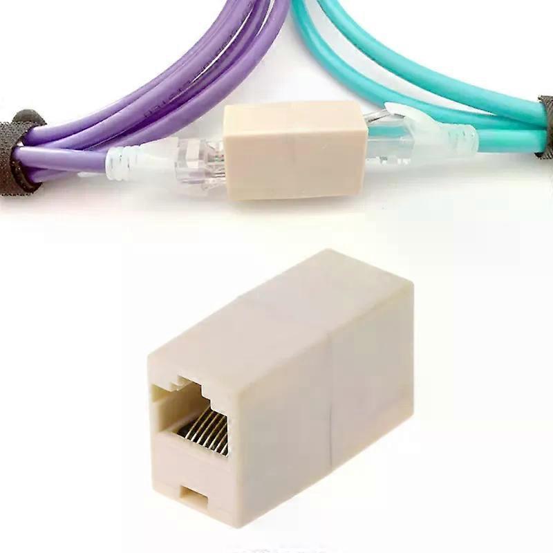 RJ45 Cat5 Socket Connector Coupler Ethernet LAN Cable Joiner Extender Dropship