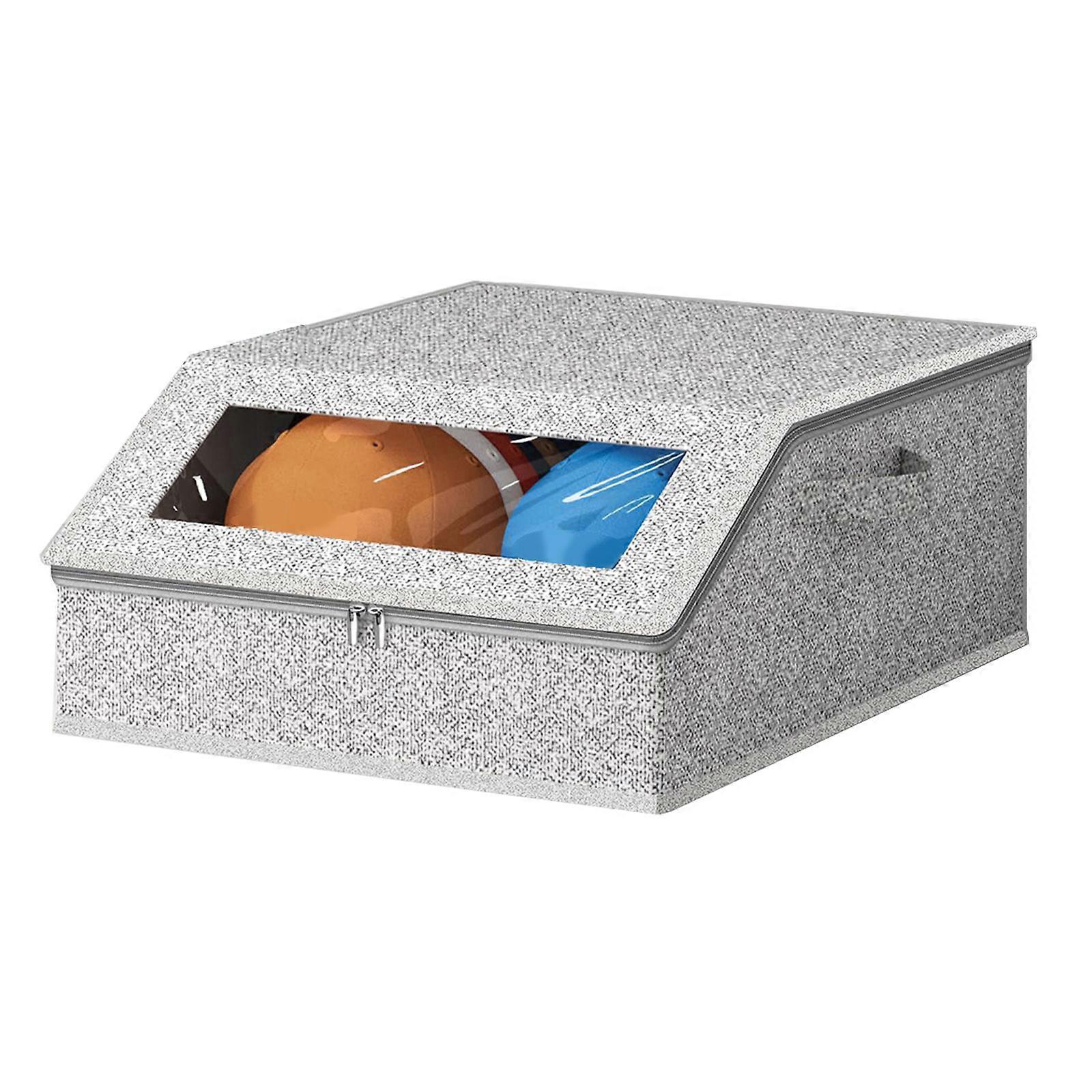 High Capacity Baseball Hat Storage Solution Holds 24 Hats Efficient Stackable Design And Clear Viewing Window Multicolor