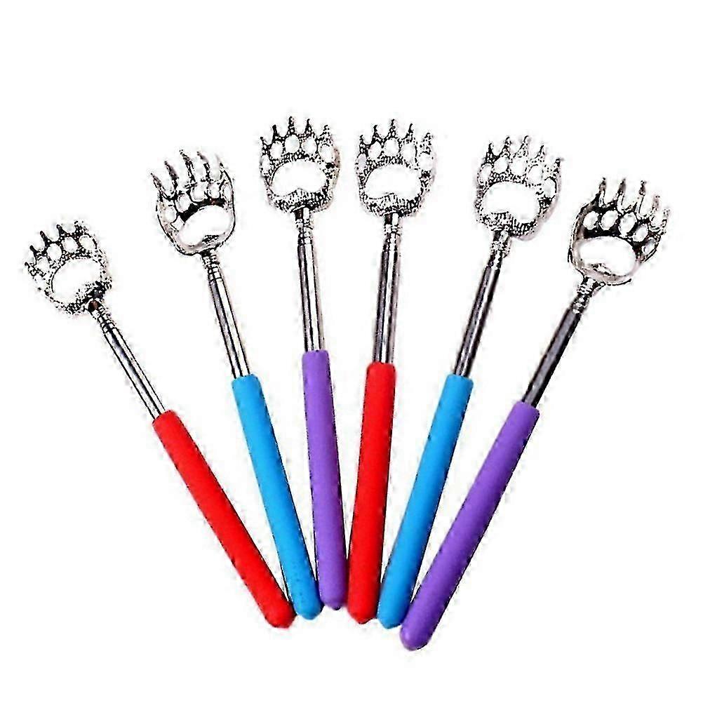 Flexible Back Scratcher Telescoping Claw Shape Tool for Scratching 6Pcs stya