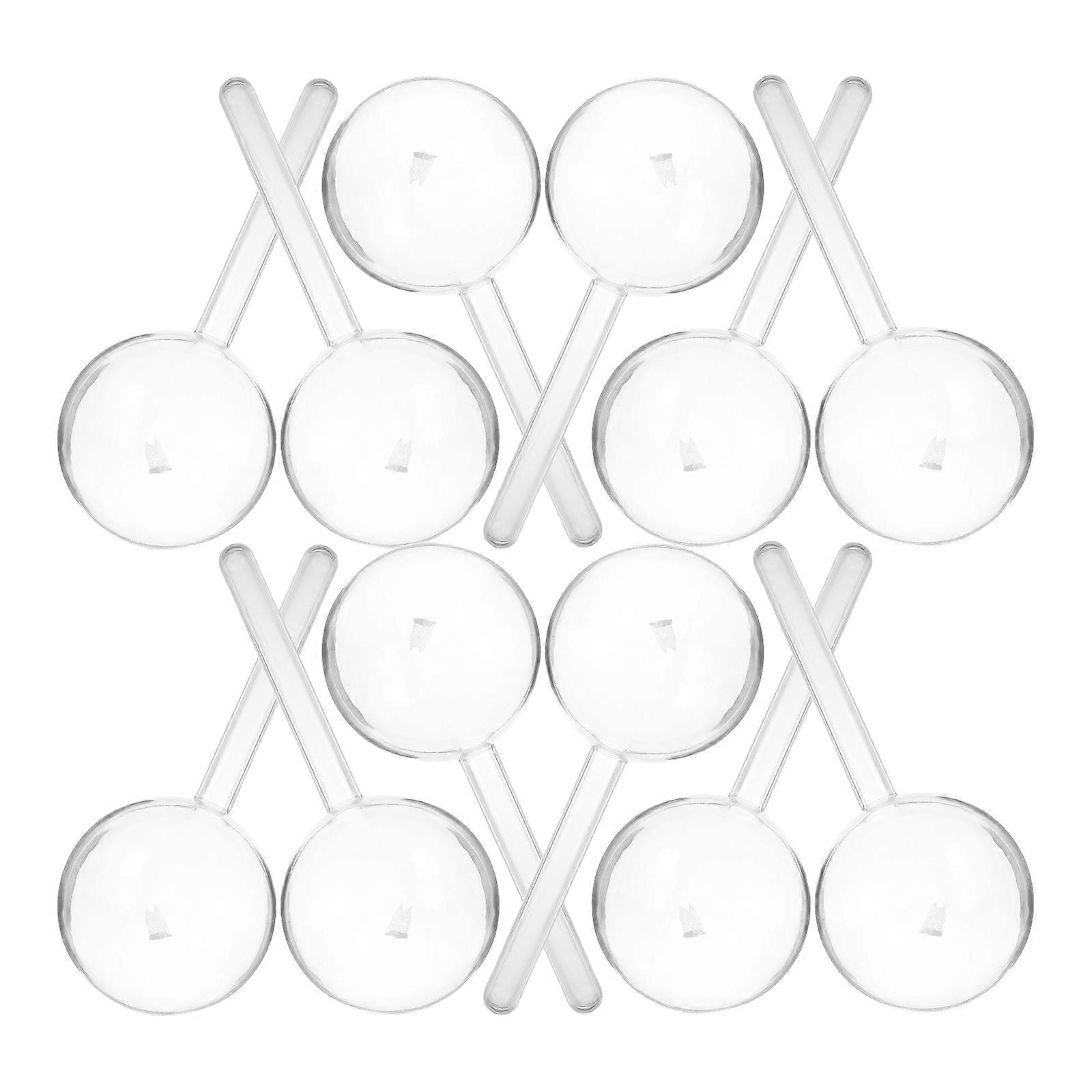 Clear Candy Organizer Round Candy Cases for Decor 12Pcs Plastic Storage Boxes