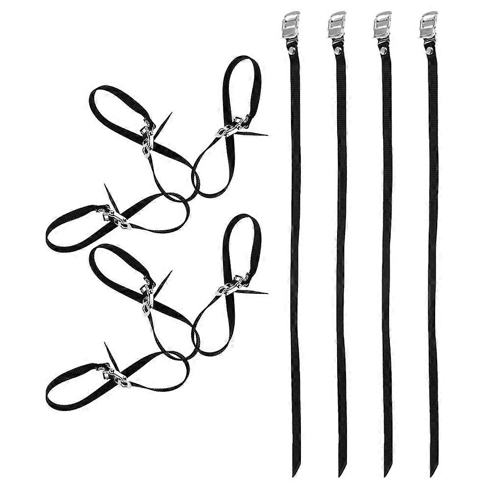 Durable Bike Pedal Straps Adjustable Toe Clips for Fixed Gear 20Pcs Set