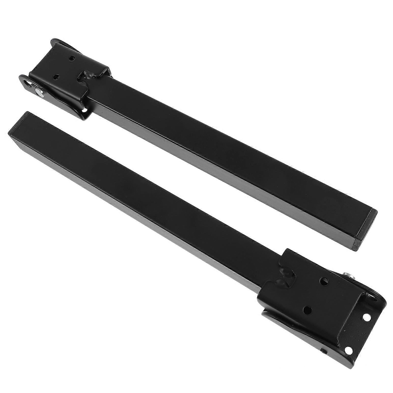 Black Folding Sofa Brackets Self-Locking Hinge Legs 2Pcs for Home Use