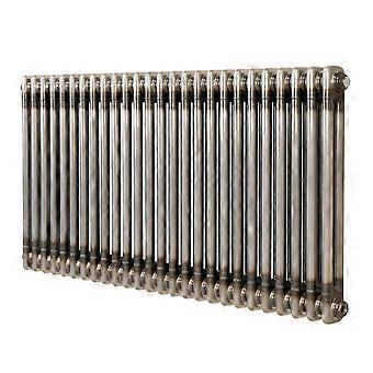 Traditional 2 Column Radiator 600mm x 1190mm Modern Central Heating Heater Raw Metal Carbon Steel
