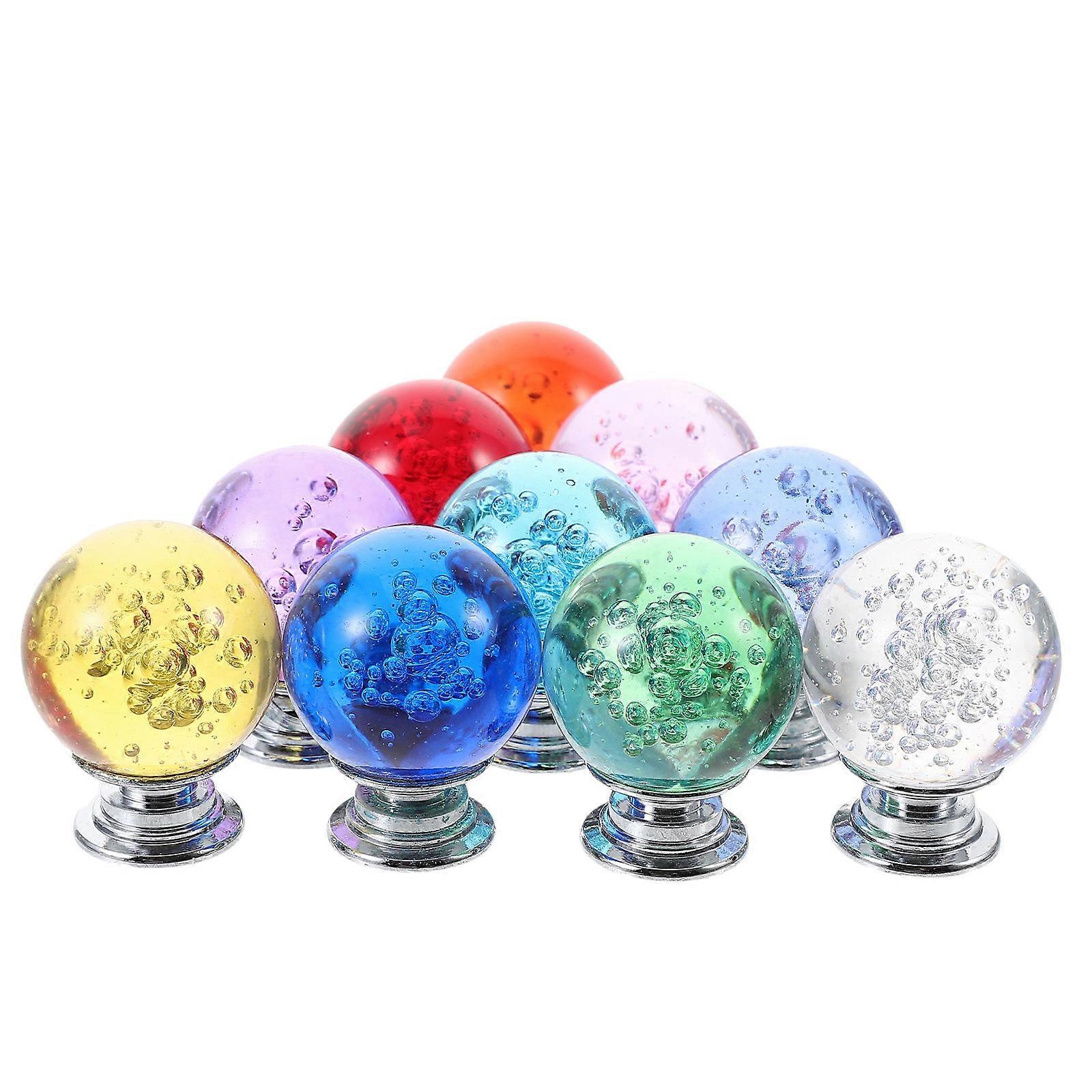 10 pcs Drawer Knobs Crystal Knobs Cabinet Knobs Decorative Knobs Single Hole Drawer Pulls
