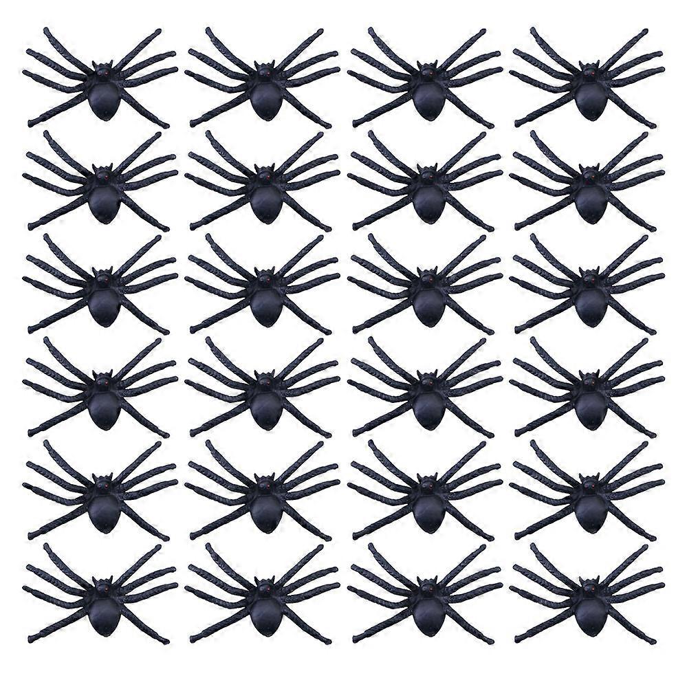 40Pcs Artificial Spider Model Simulated Spiders Props Party Layout Props