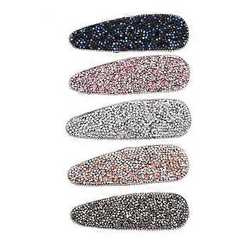 5 stk Rhinestone hårnål Rhinestone hårklipp hår Barrettes bryllup hodeplagg