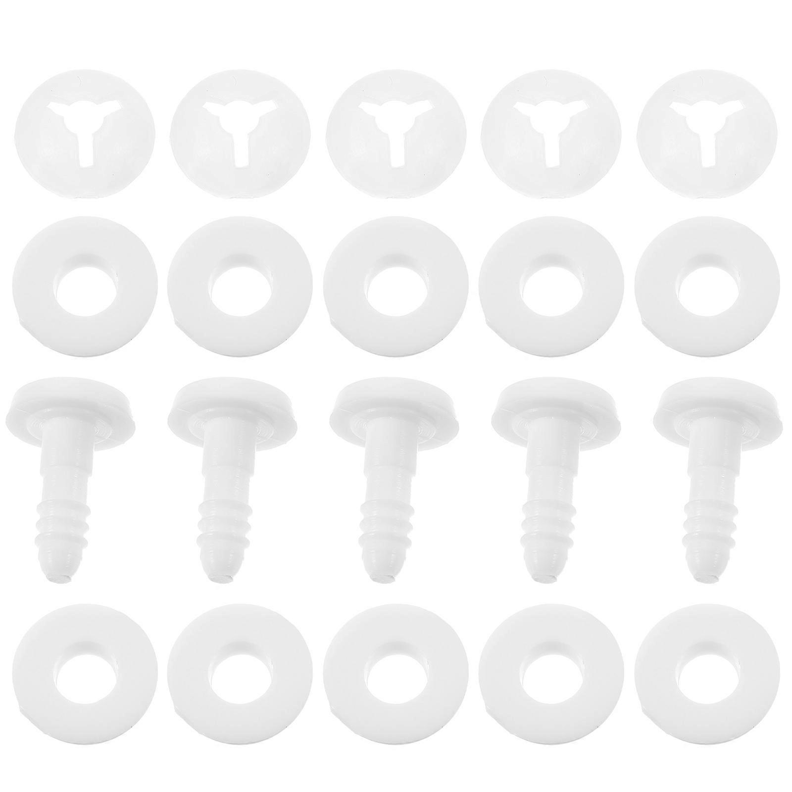 Doll Joints Plastic Supplies for Doll Making Function 50Sets White