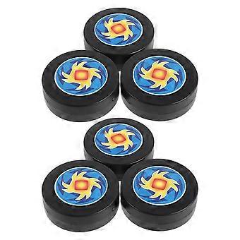 6 Street-Hockey-Pucks: Rollhockeybälle – 2,7 Zoll große Outdoor-Übungspucks – Sportausrüstung zur Förderung der sportlichen Fähigkeiten von Jugendlichen