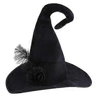 Halloween Hexe Breite Krempe Spitze Teufel Mütze Cosplay Requisiten Dekoration Zubehör