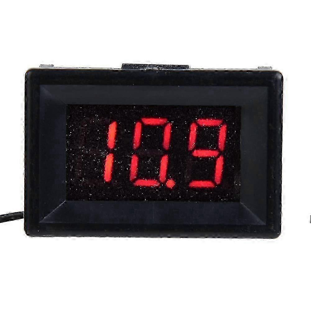 Digital Voltmeter Ammeter Panel Meter - Voltage Current Tester (Black, 1pc)